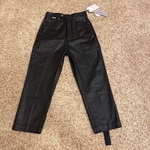 NWT Rick Owens high waisted shiny trousers